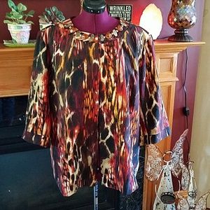 Added Dimenson plus size jacket with fun Stones